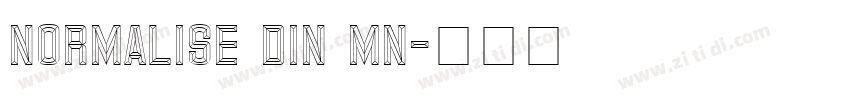 Normalise Din MN字体转换